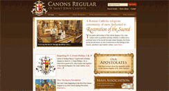 Desktop Screenshot of canons-regular.org